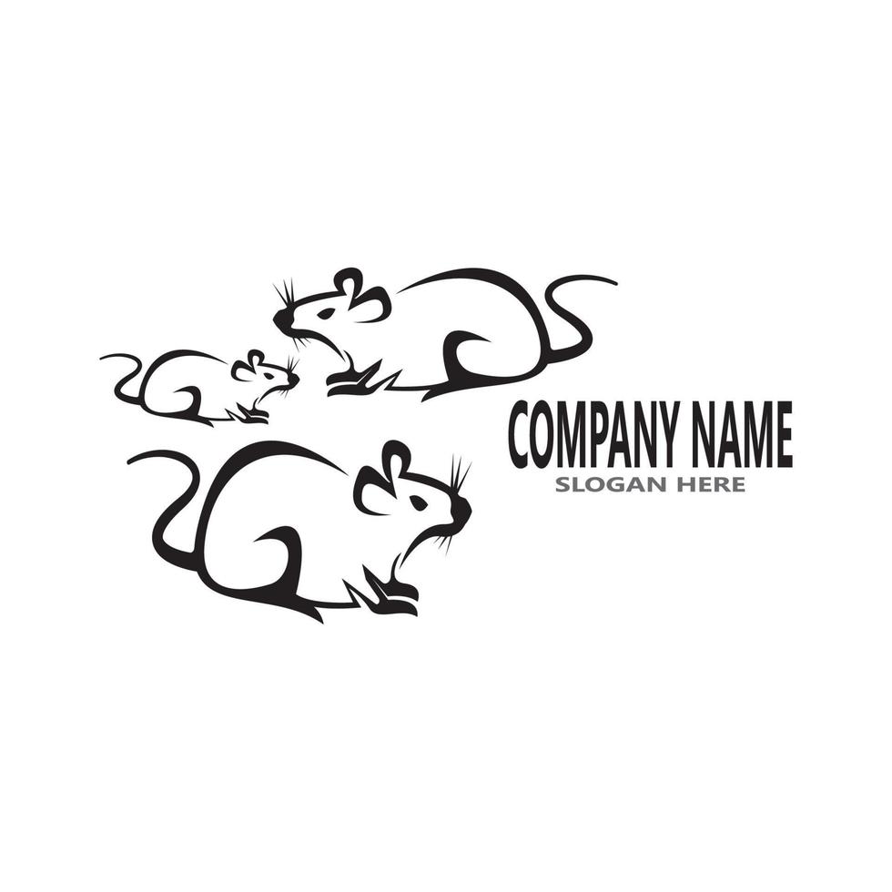 Rat icon and symbol vector illustration