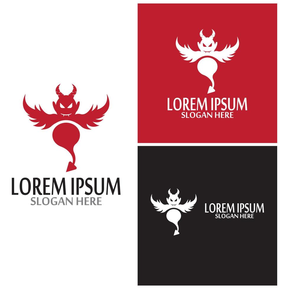 Devil horn Vector icon vector template