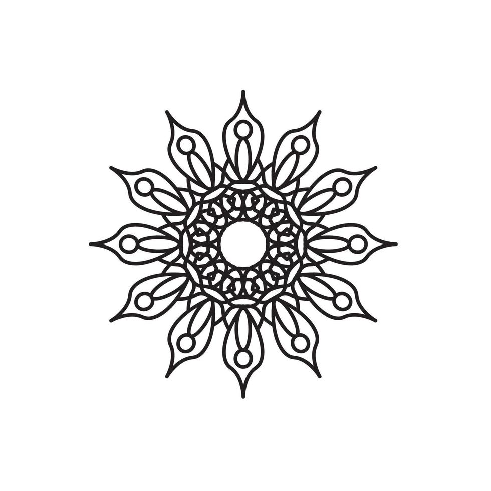 Mandala logo design vector illustration