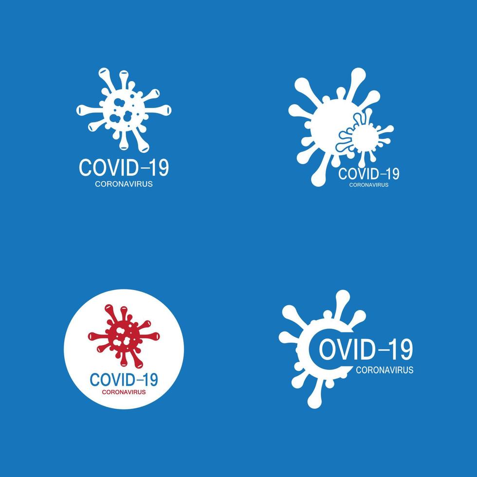 Covid-19 protection logo vector illustration