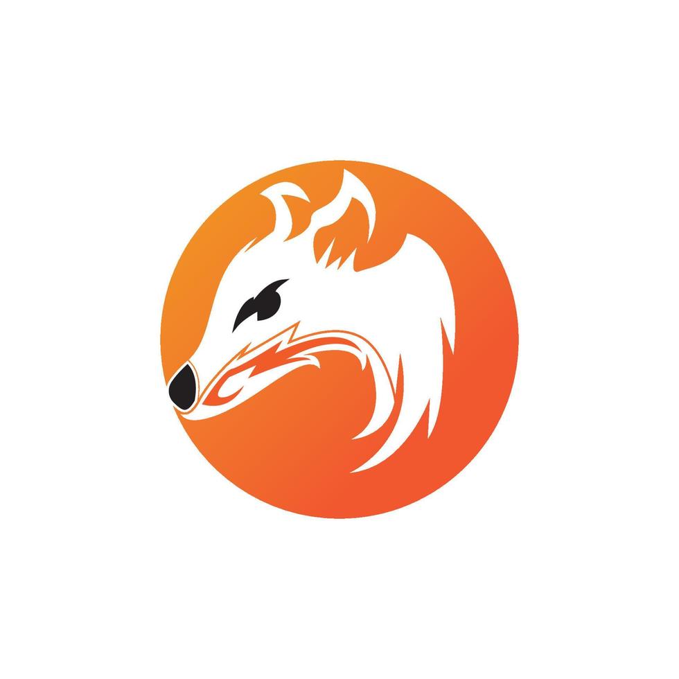 Fox vector illustration icon and symbol