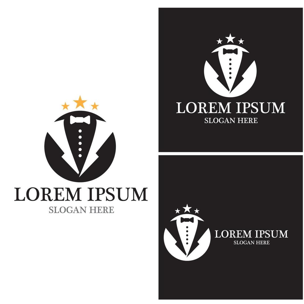 Tuxedo icon and symbol vector template