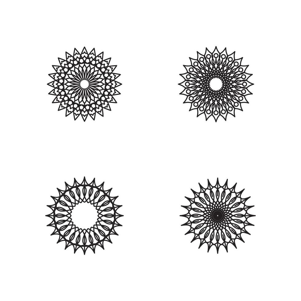 Mandala logo design vector illustration