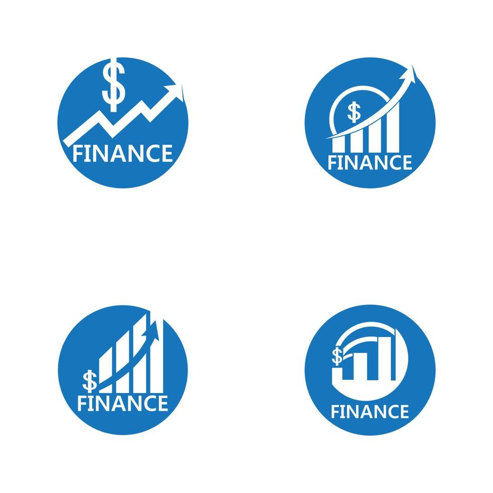 ilustración de plantilla de logotipo de finanzas empresariales vector