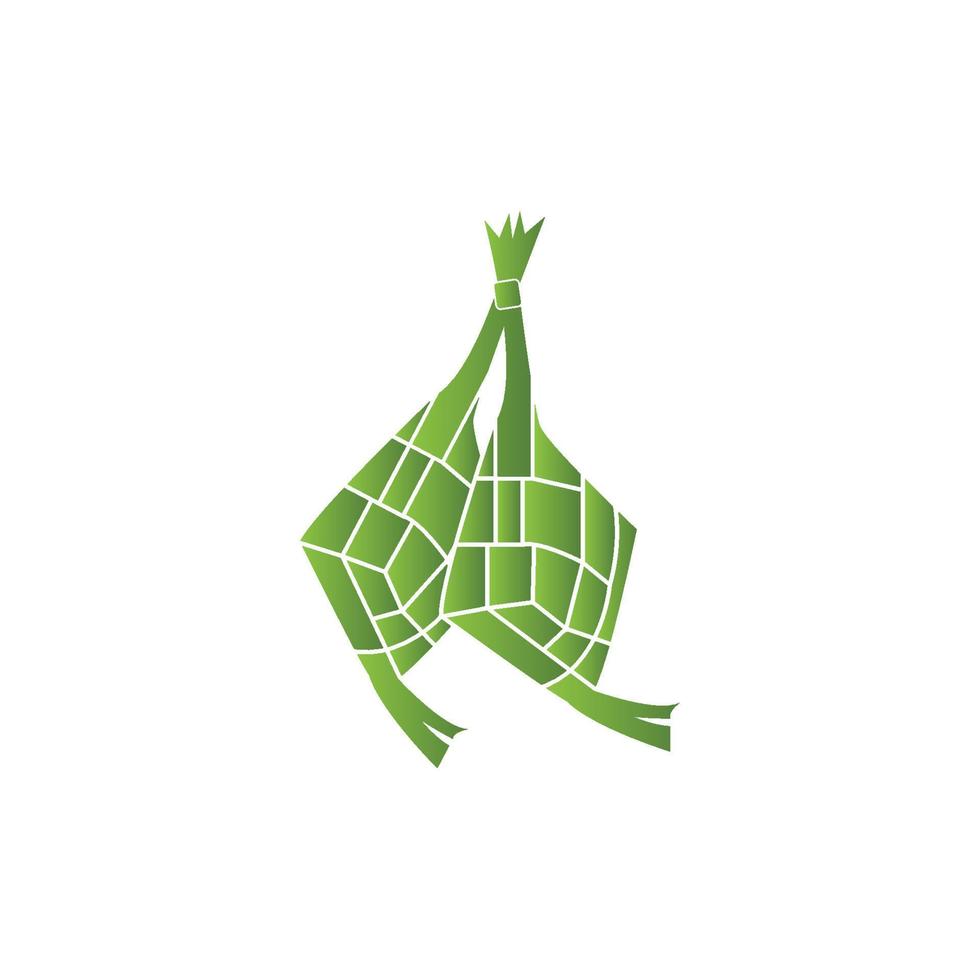 Ketupat lebaran idul fitri logo vector template