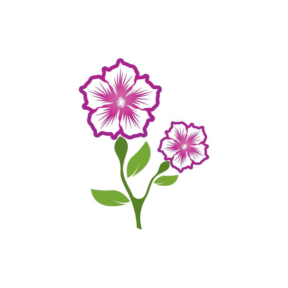 Flower beauty spa logo vector illustration