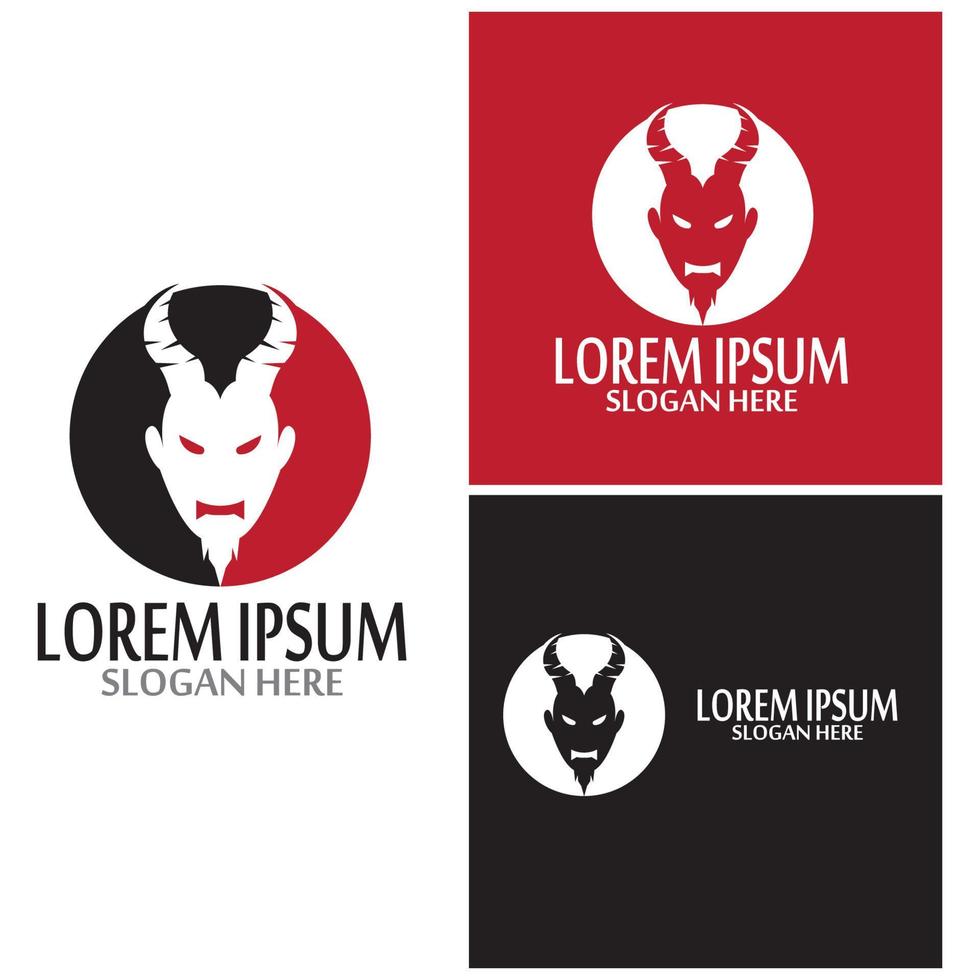 Devil horn Vector icon vector template