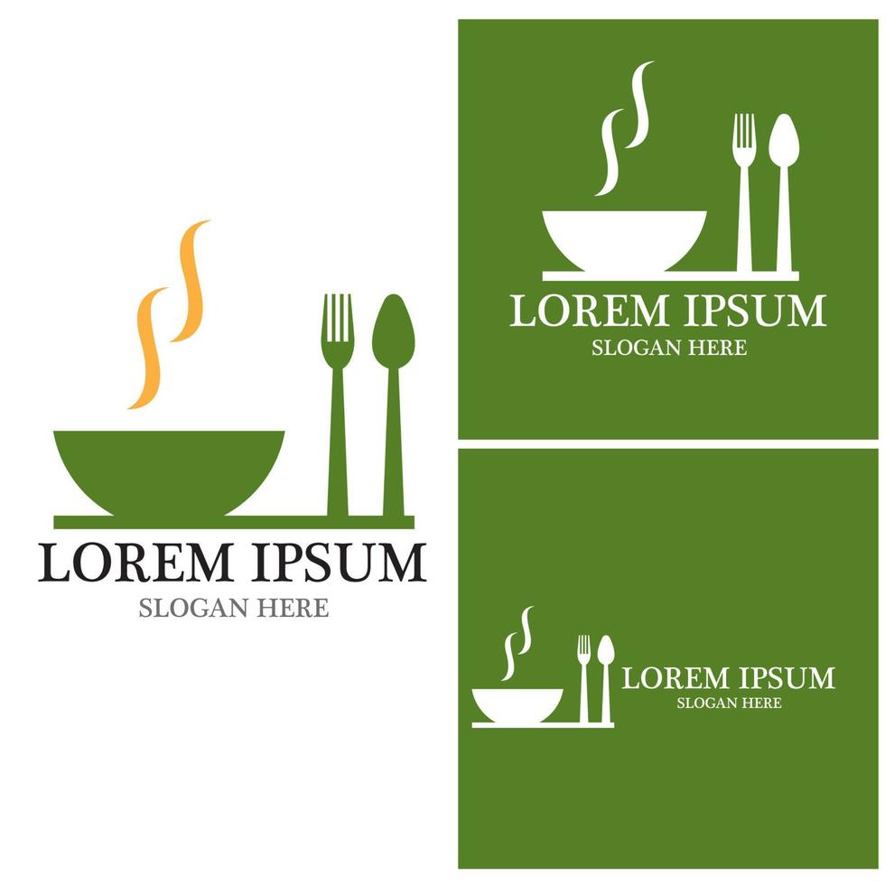 Restaurant icon logo vector template