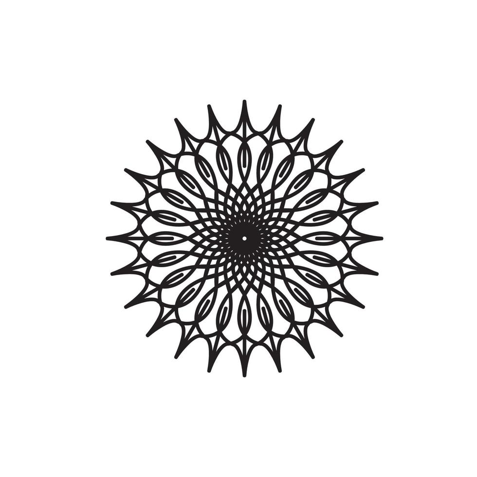 Mandala logo design vector illustration