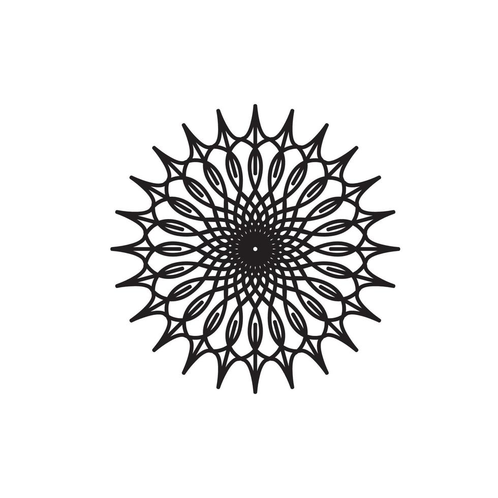 Mandala logo design vector illustration