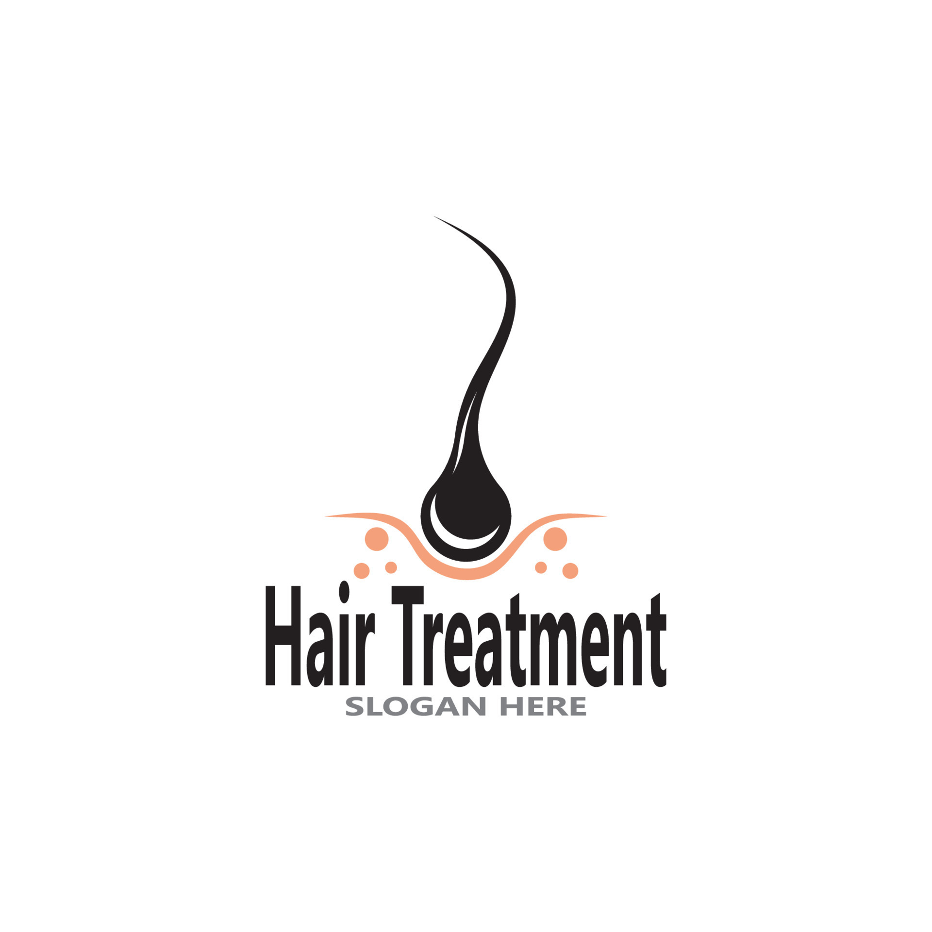 Hair treatment logo vector illustration 7265235 Vector Art at Vecteezy