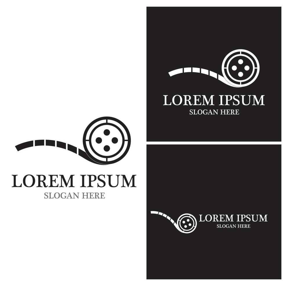 Film Strip Video logo vector template