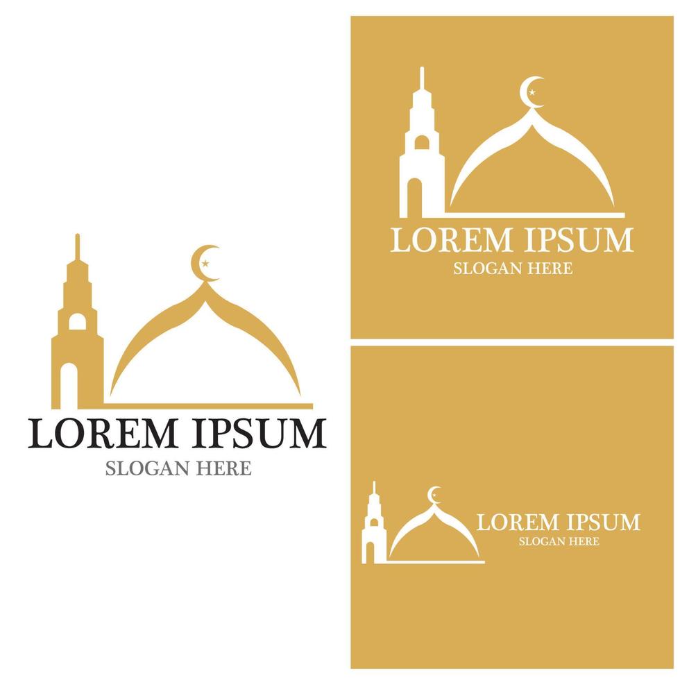 Mosque icon and symbol vector template