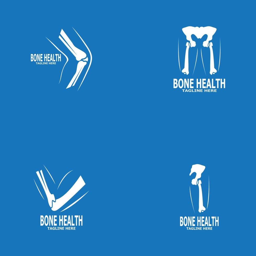 Bone health logo vector illustration