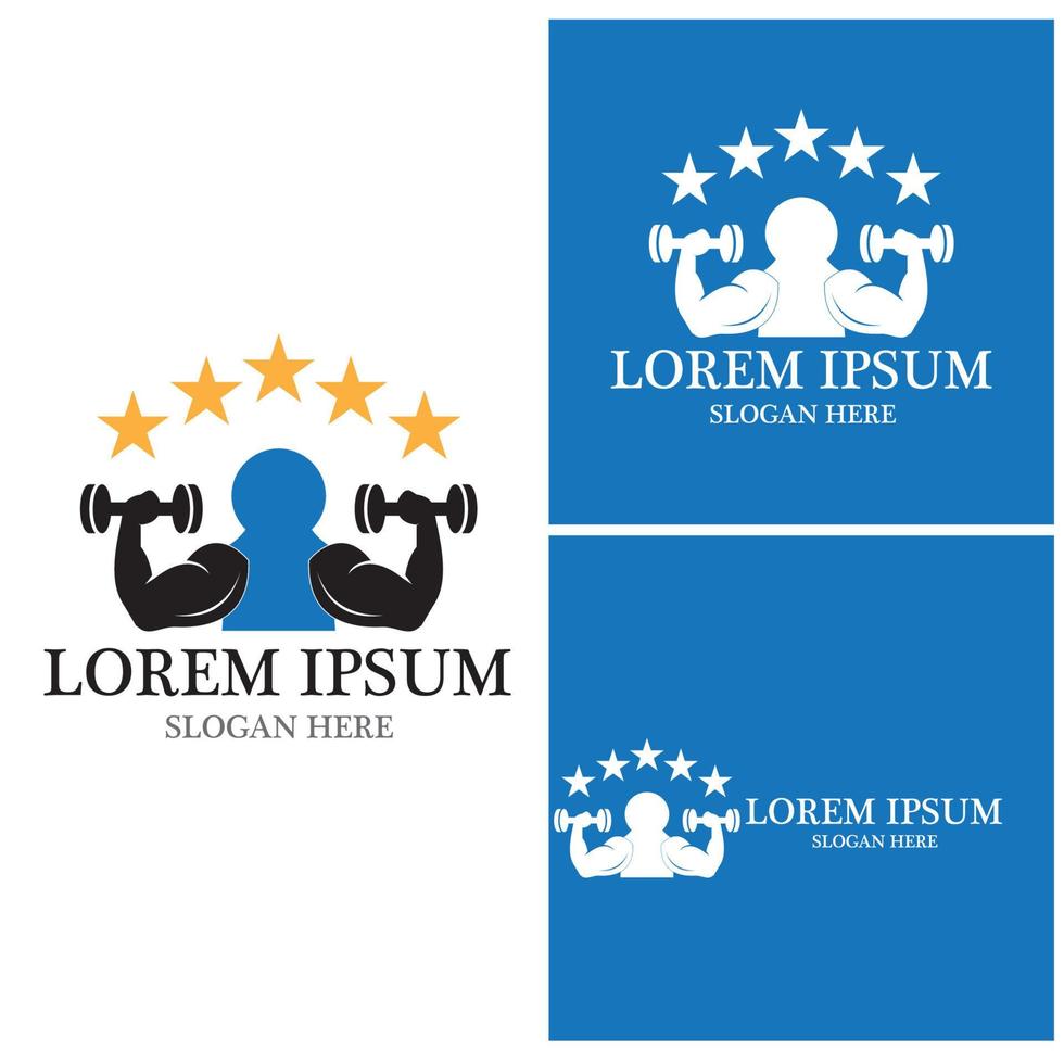 Fitness Logo Design vector illustrationicon