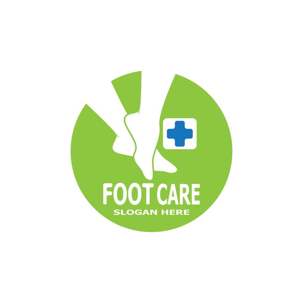 Foot care health logo vector template