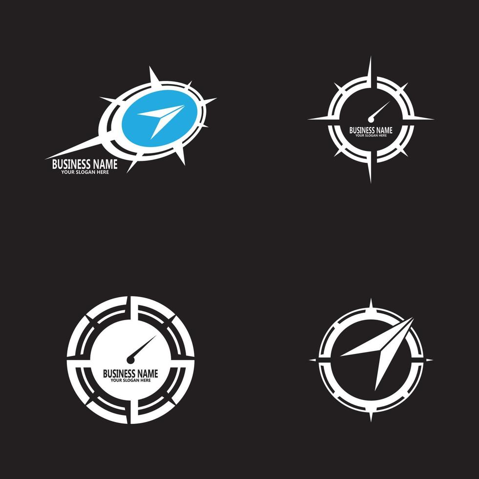 Compass icon and symbol vector template