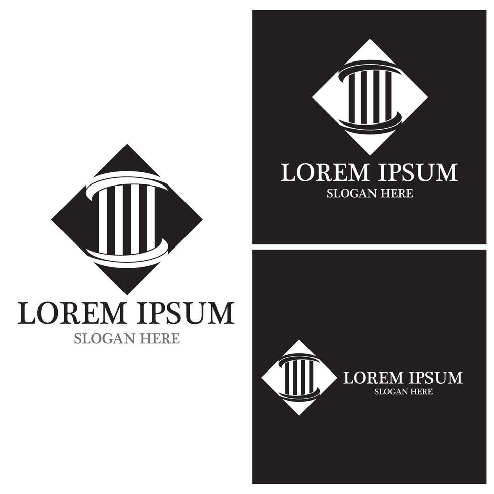 Justice law Logo Template vector illsutration design