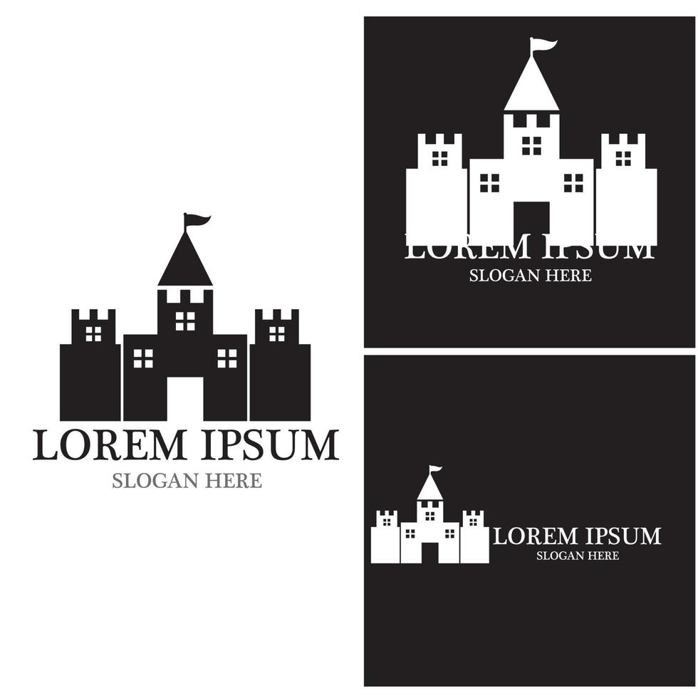 Castle icon and symbol vector template