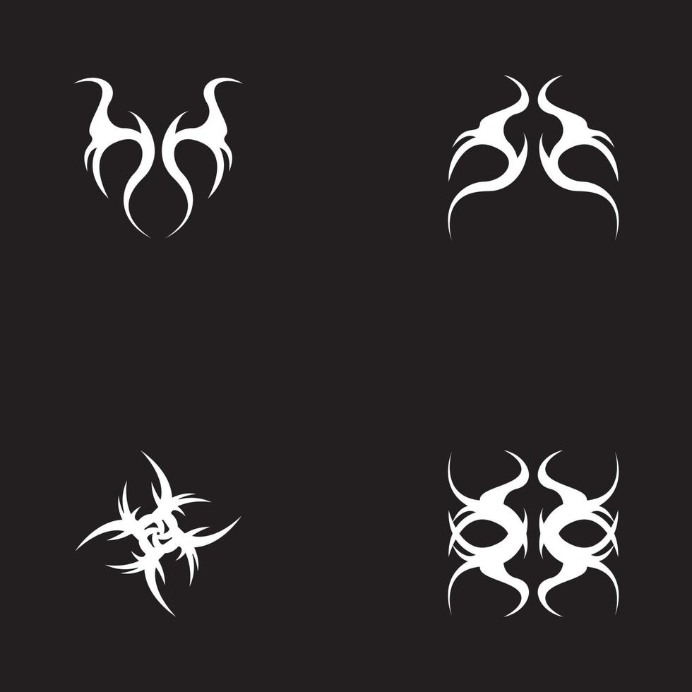 Tribal tattoo sing and symbol vector