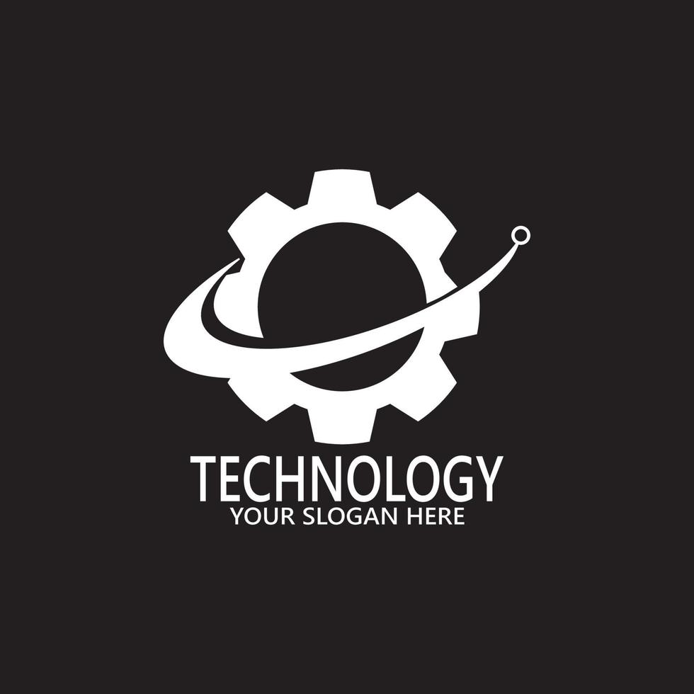 Technology logo design vector template