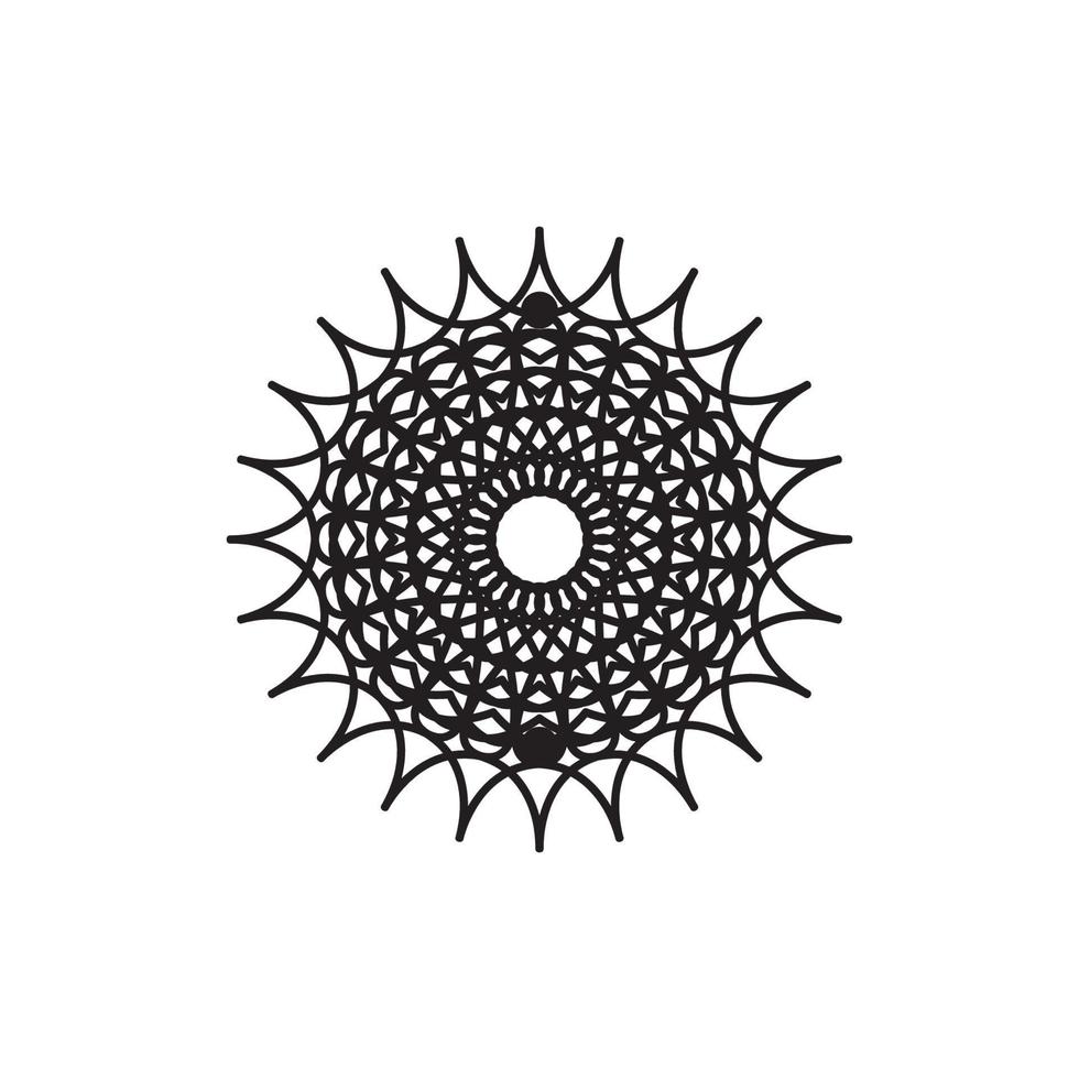 Mandala logo design vector illustration