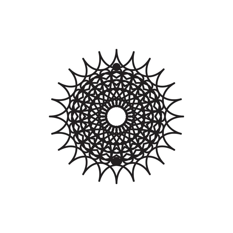 Mandala logo design vector illustration