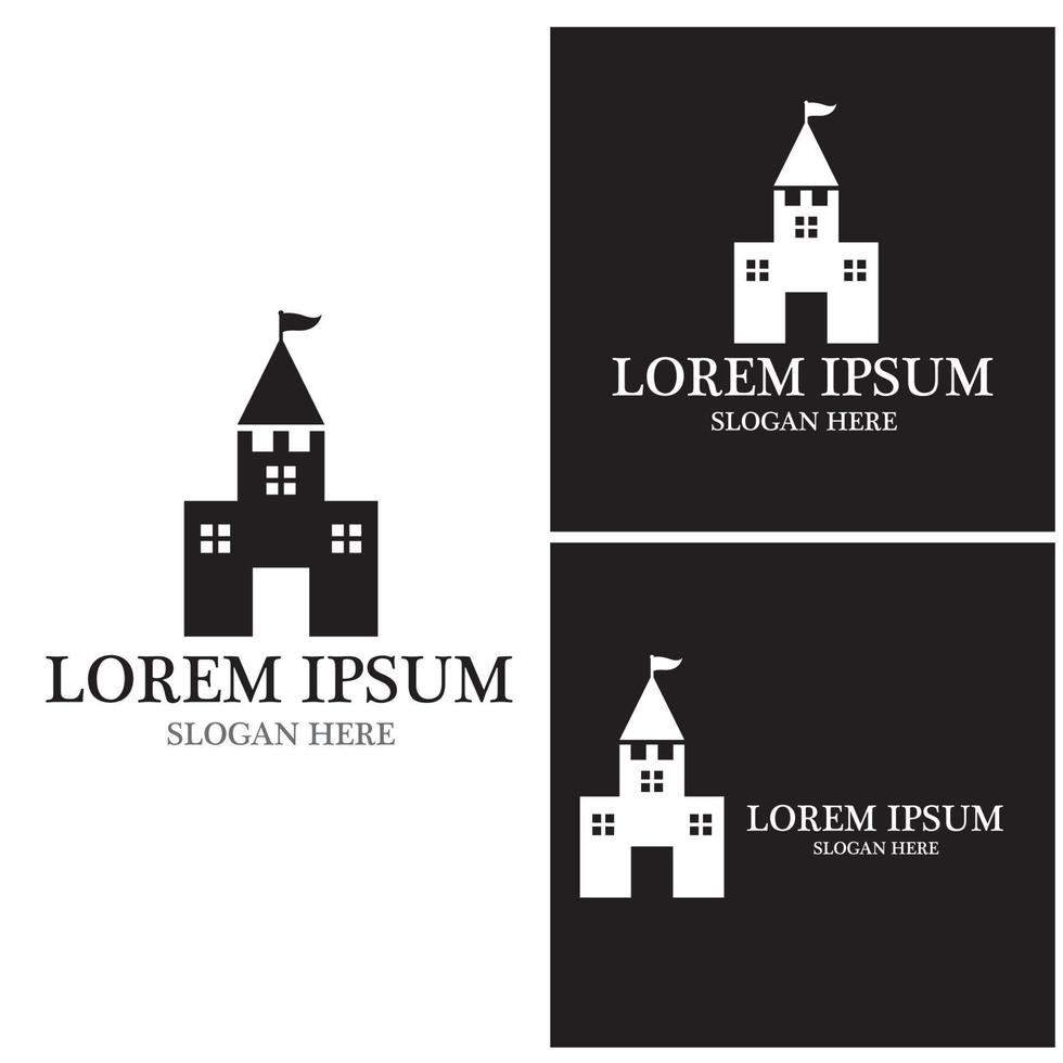 Castle icon and symbol vector template