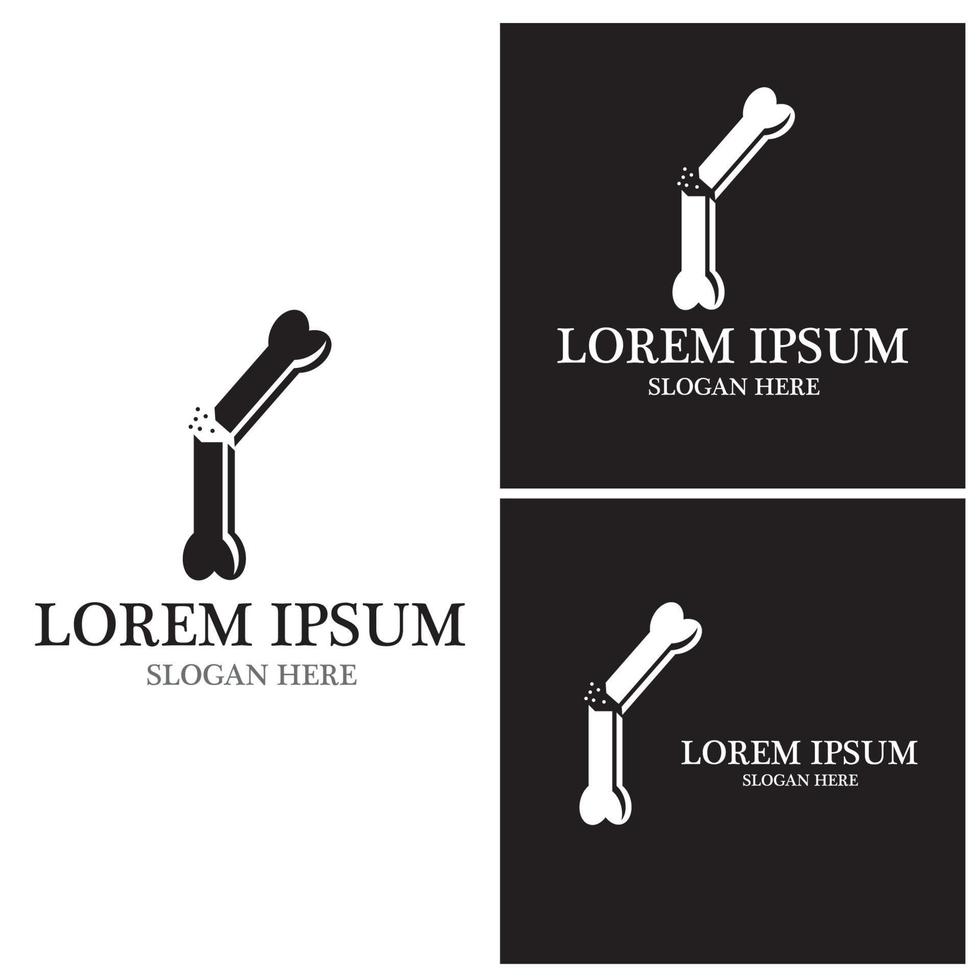 Bone health logo vector illustration