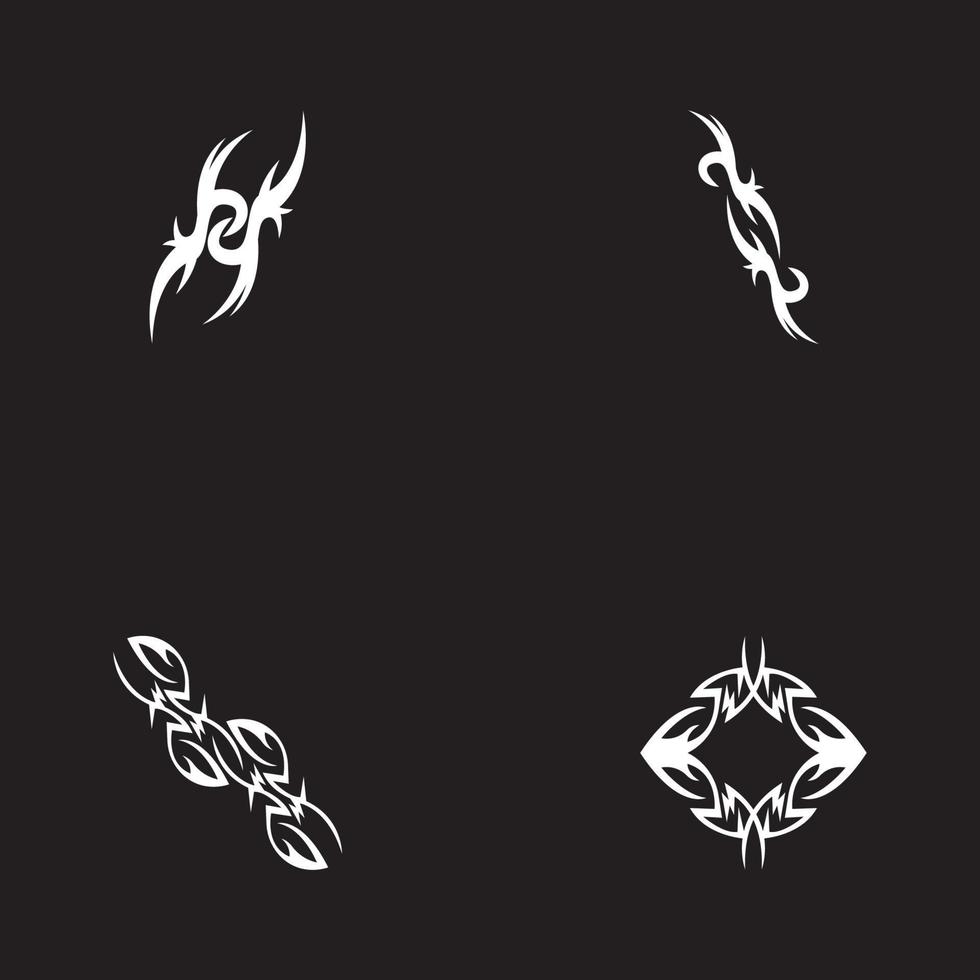 Tribal tattoo sing and symbol vector