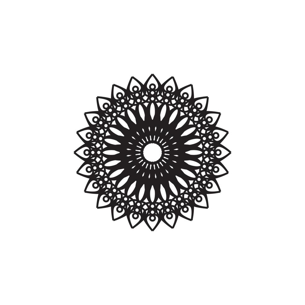 Mandala logo design vector illustration