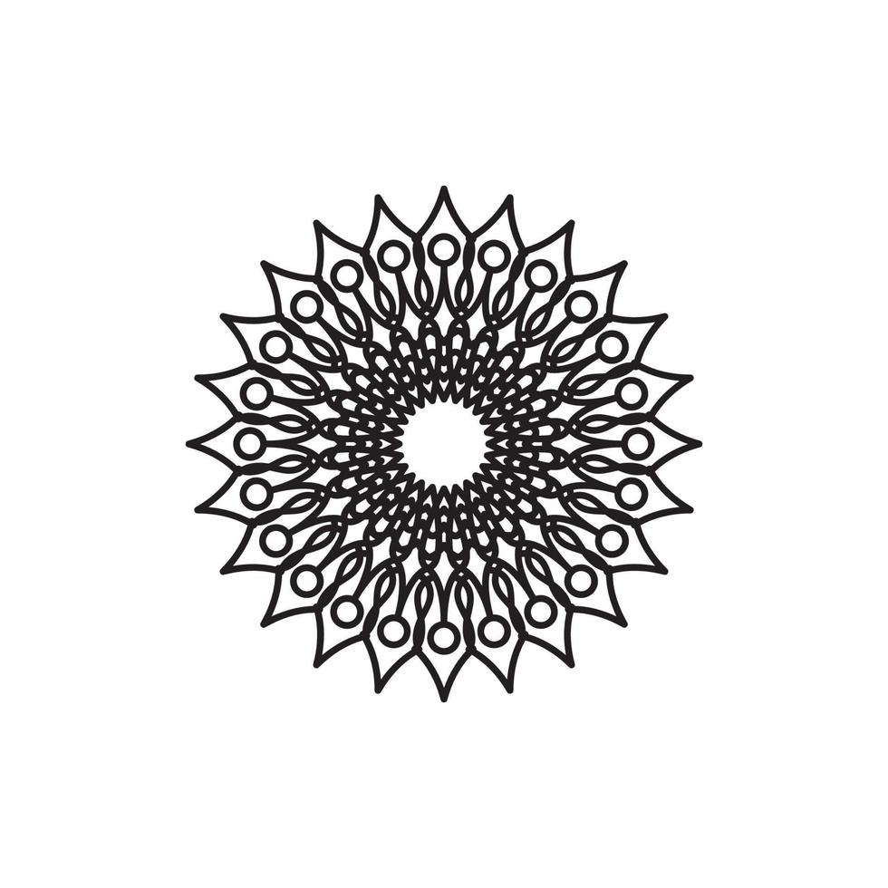 Mandala logo design vector illustration