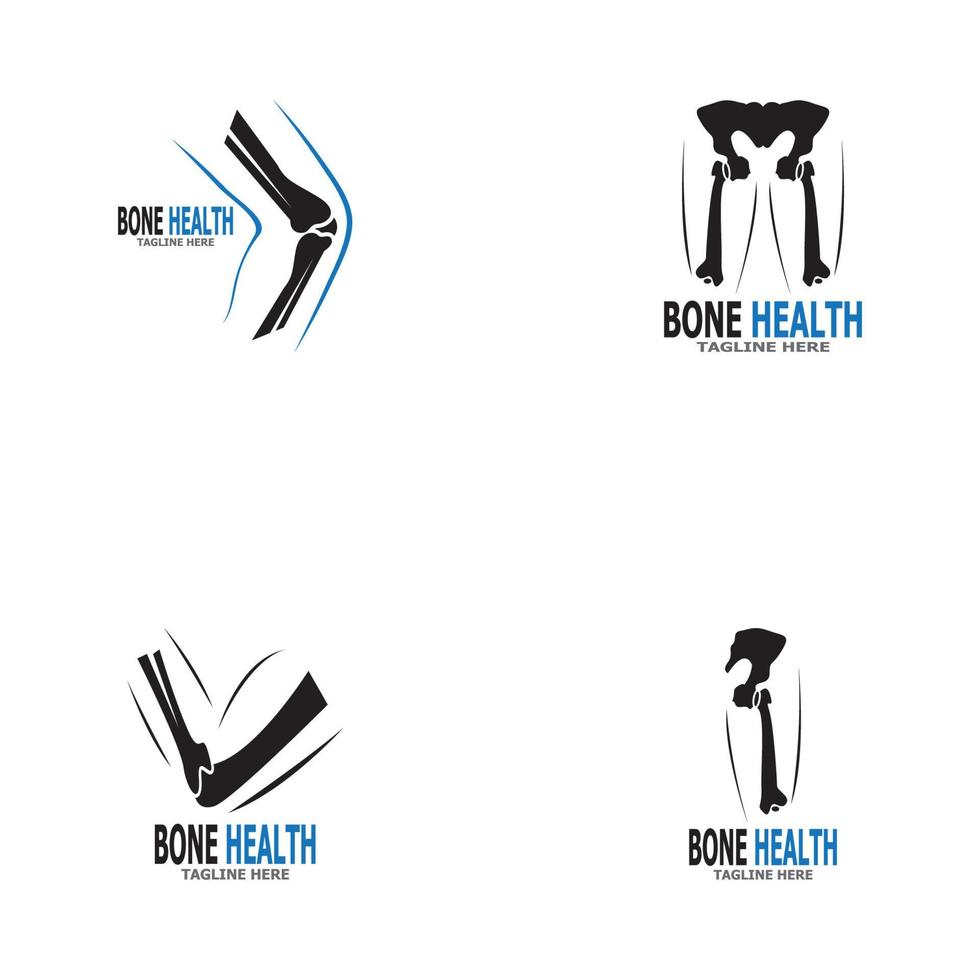 Bone health logo vector illustration