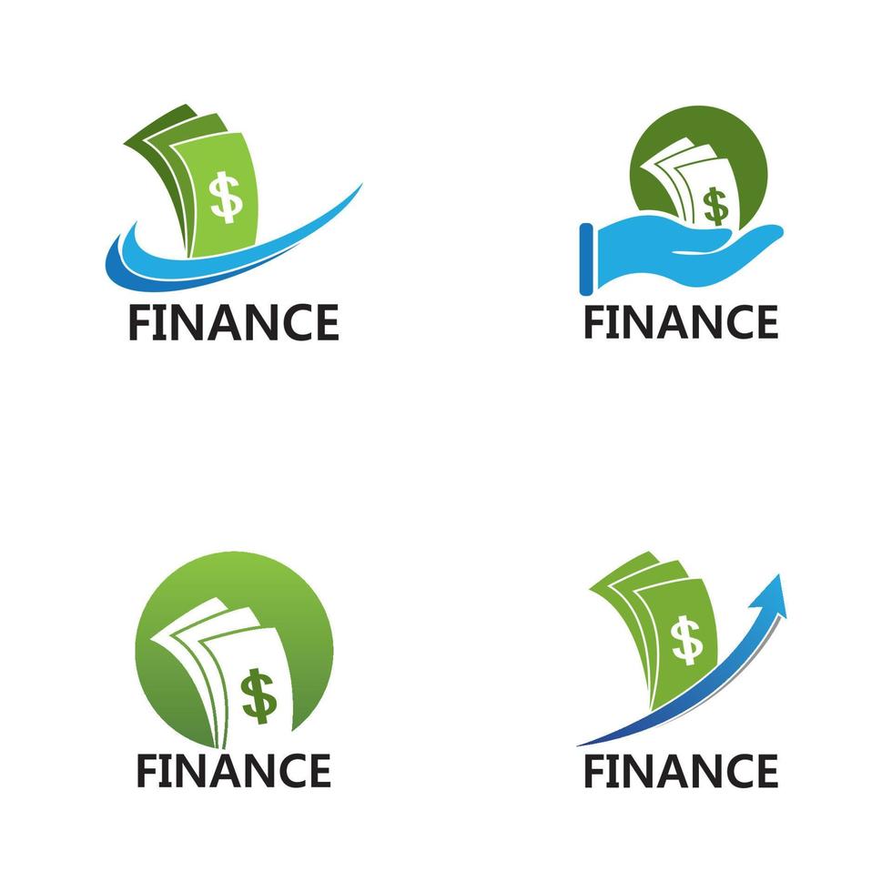 ilustración de plantilla de logotipo de finanzas empresariales vector