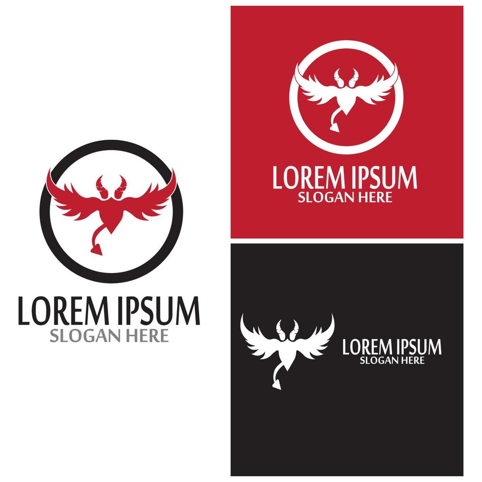 Devil horn Vector icon vector template