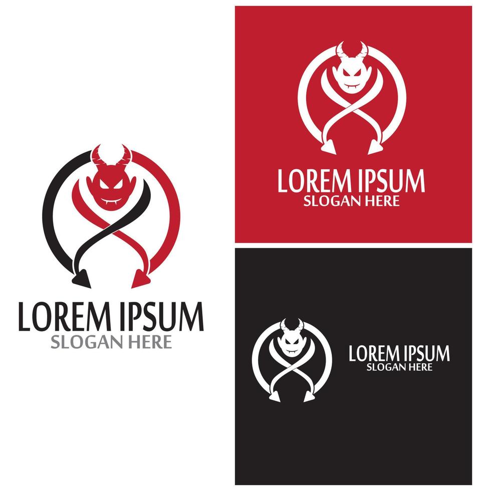 Devil horn Vector icon vector template