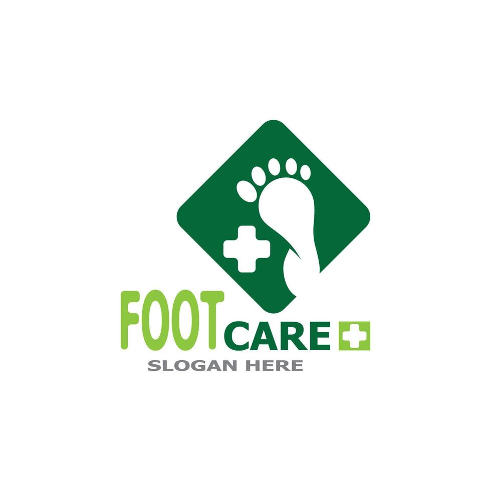 Foot care health logo vector template