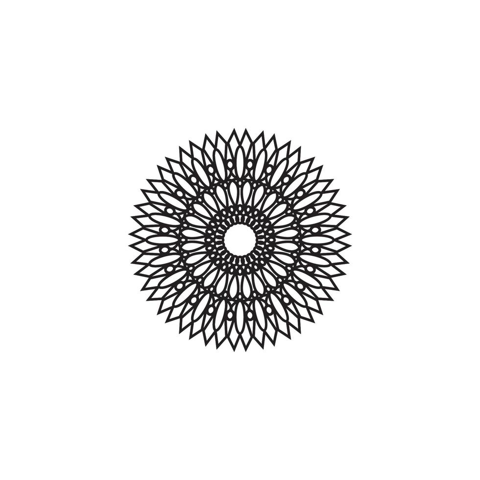 Mandala logo design vector illustration