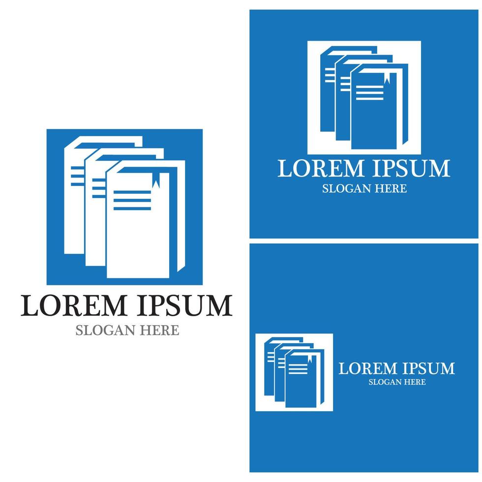 Book icon and symbol vector template