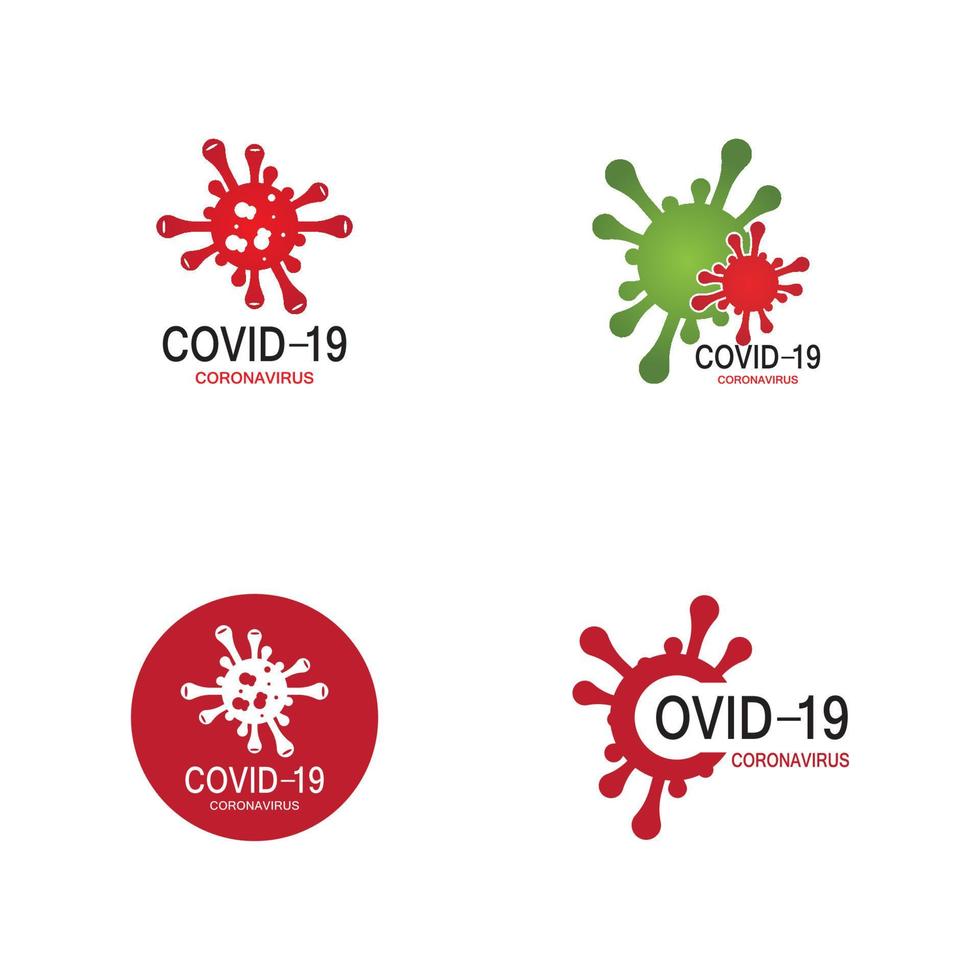 Covid-19 protection logo vector illustration