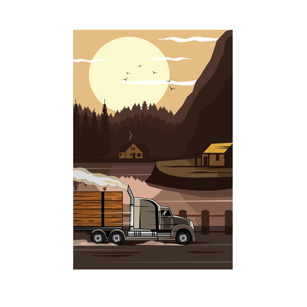 ruck load the woods vector