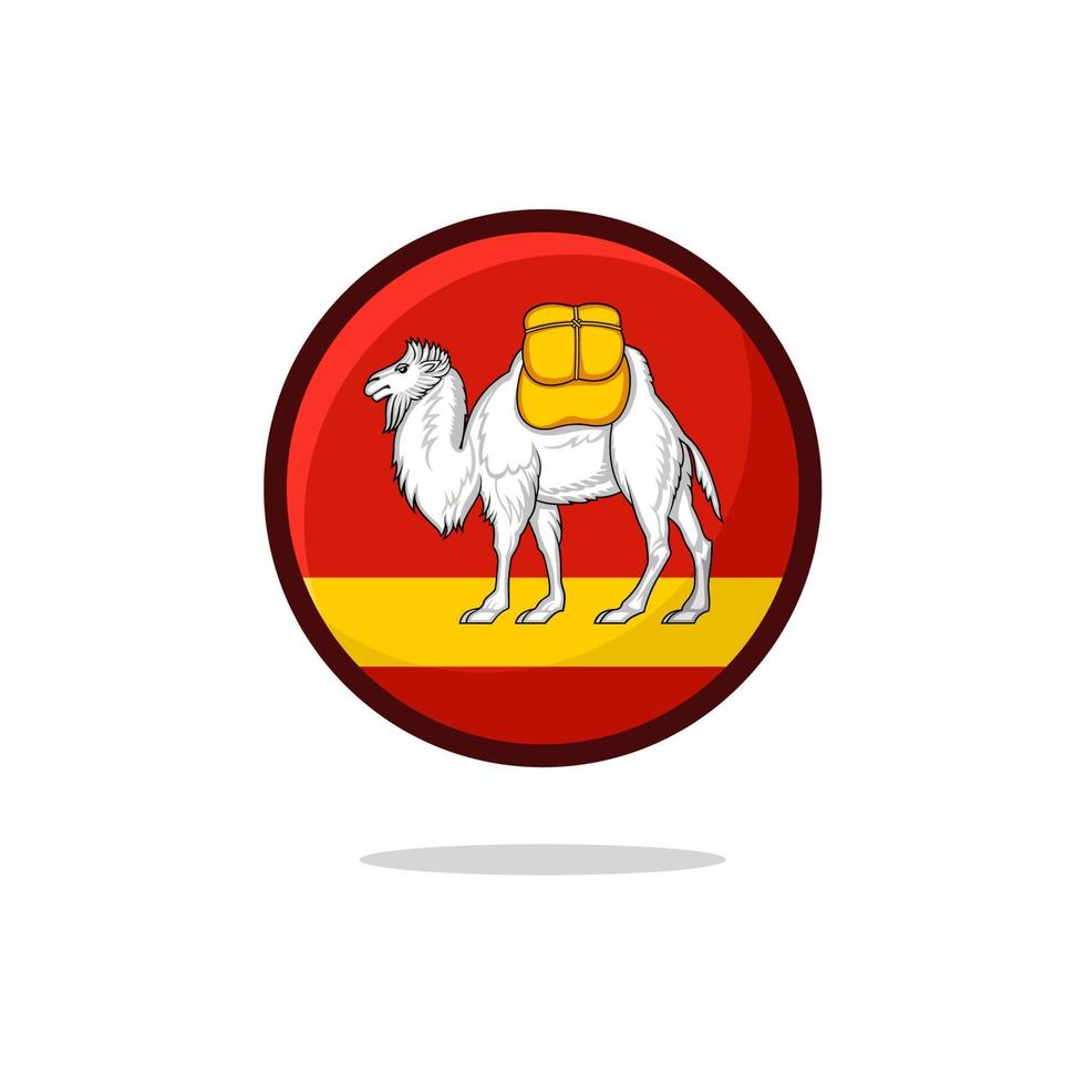 Chelyabinsk Flag Icon vector
