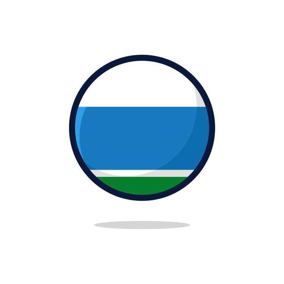 Sverdlovsk Oblast Flag Icon vector