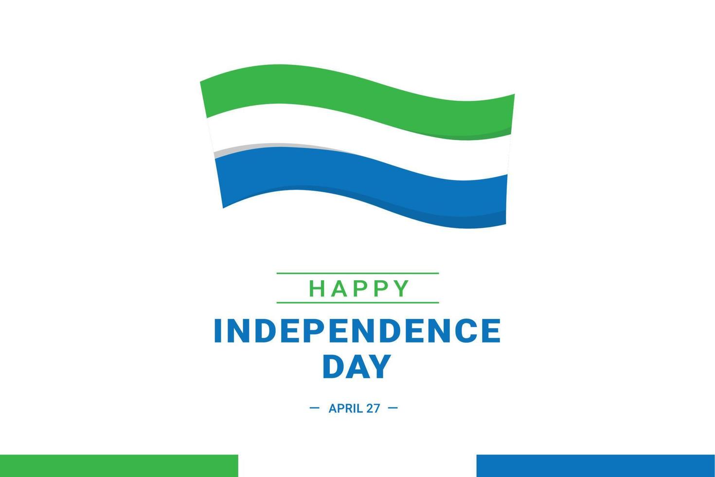 Sierra Leone Independence Day vector