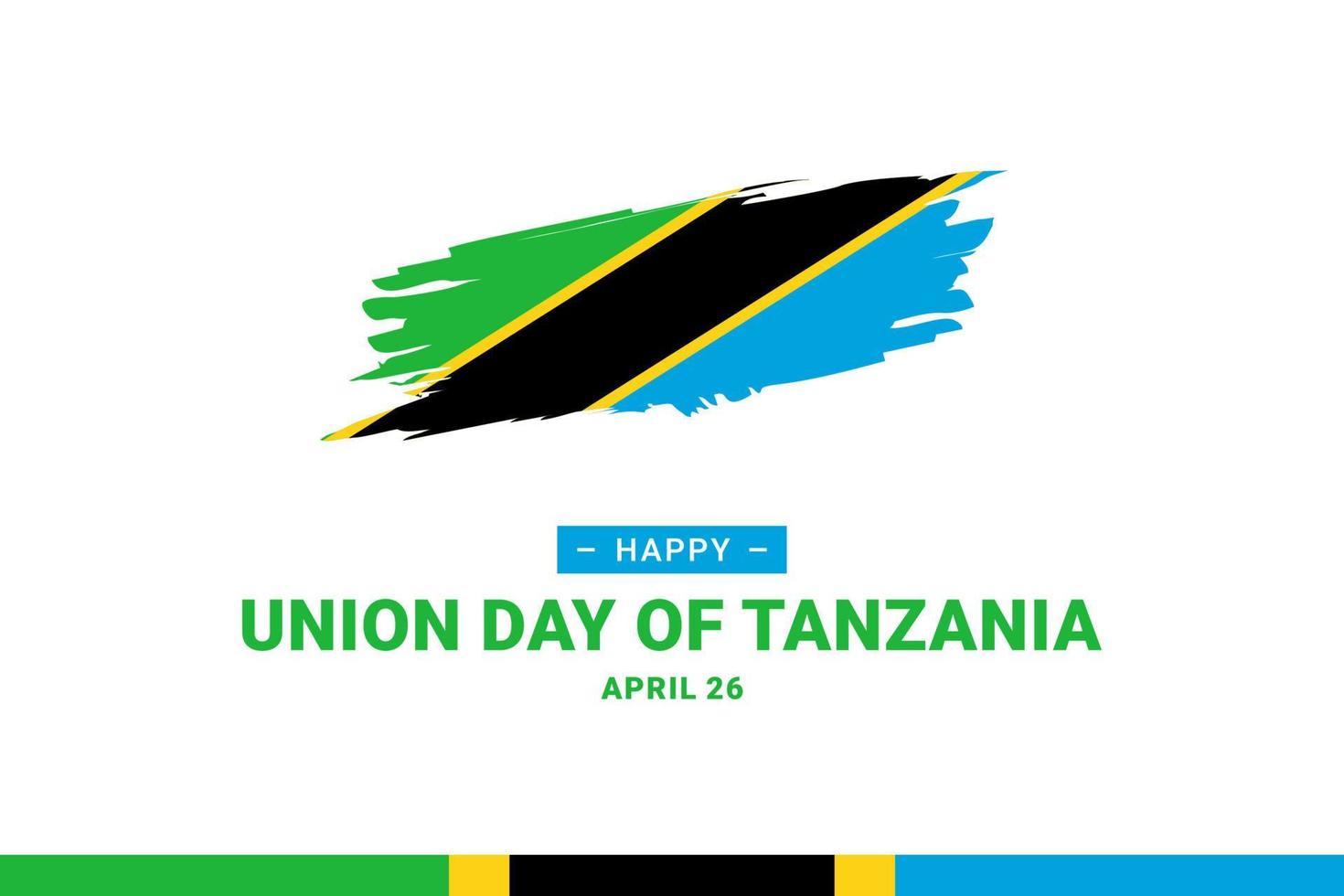 Union Day of Tanzania vector