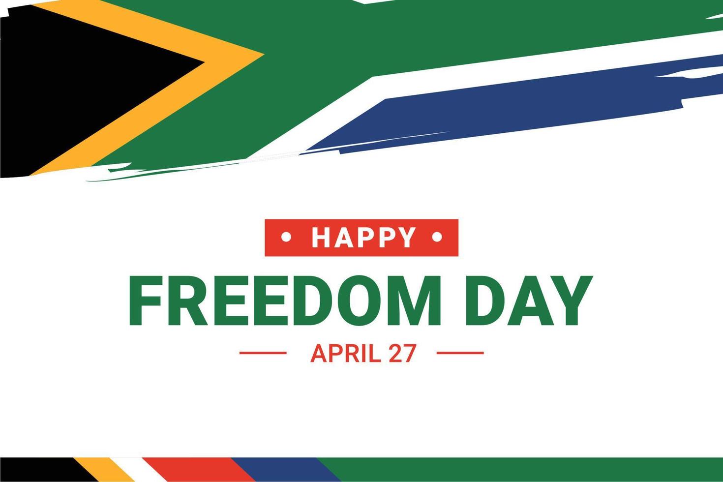 South Africa Freedom Day vector