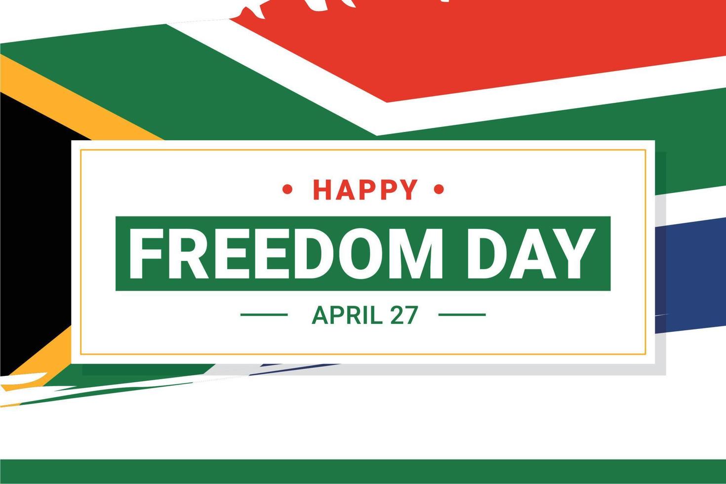 South Africa Freedom Day vector