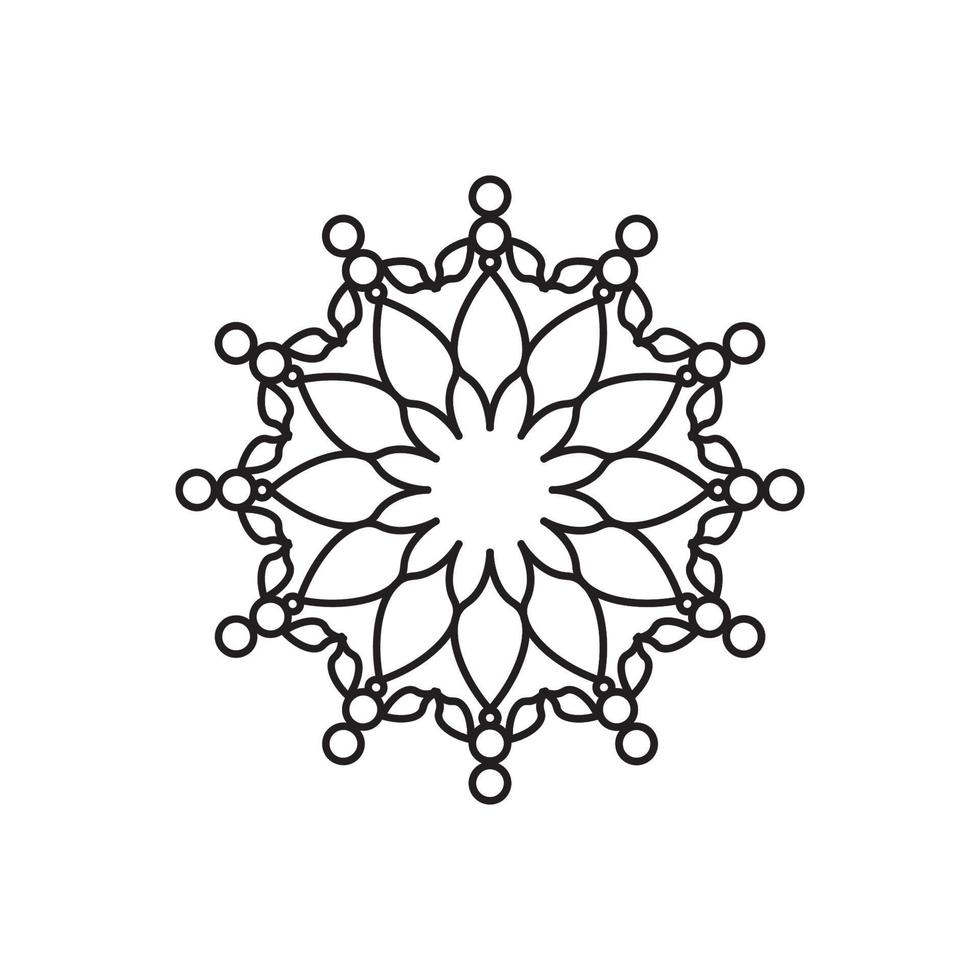 Mandala logo design vector illustration