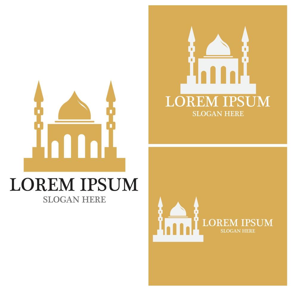 Mosque icon and symbol vector template