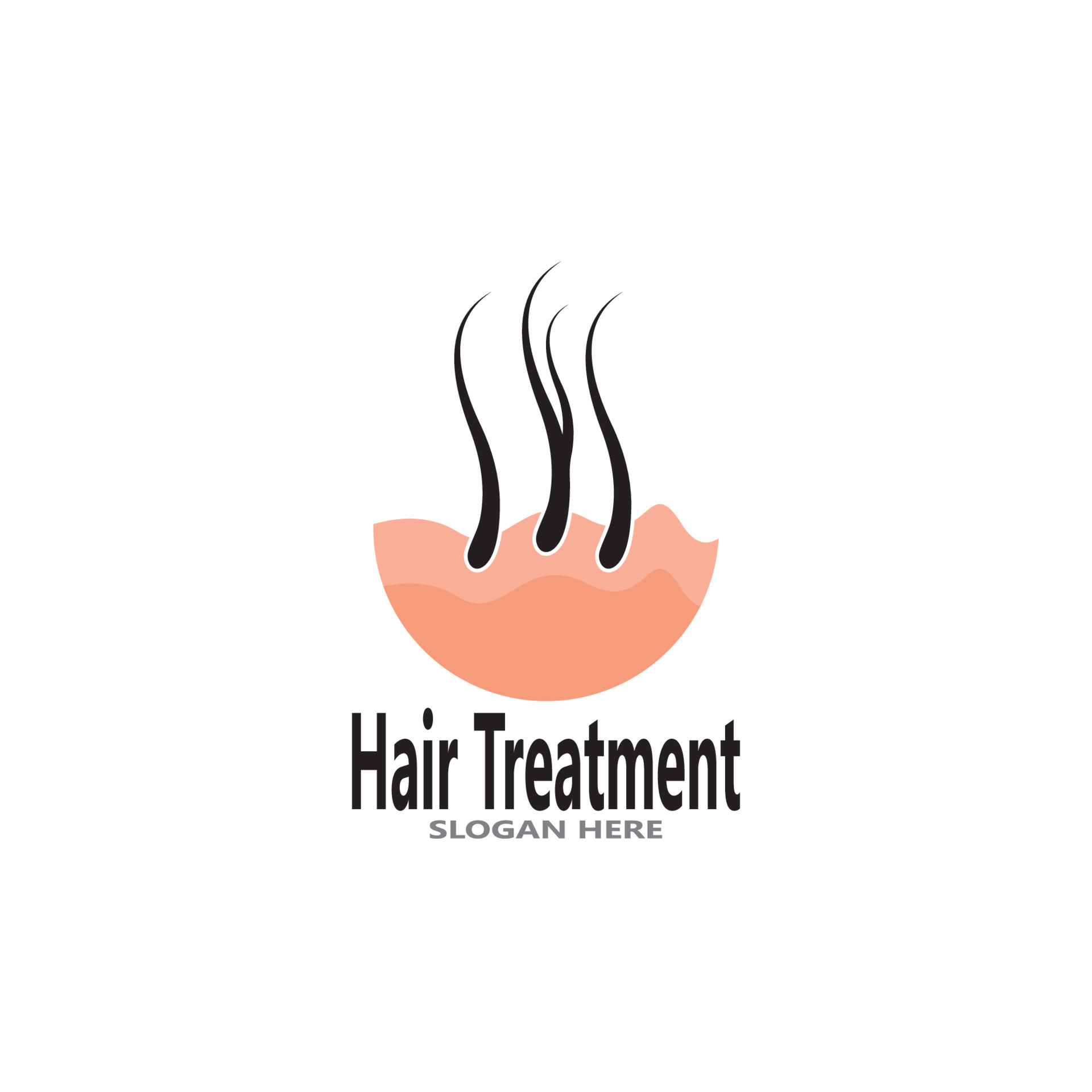 Hair treatment logo vector illustration 7265776 Vector Art at Vecteezy